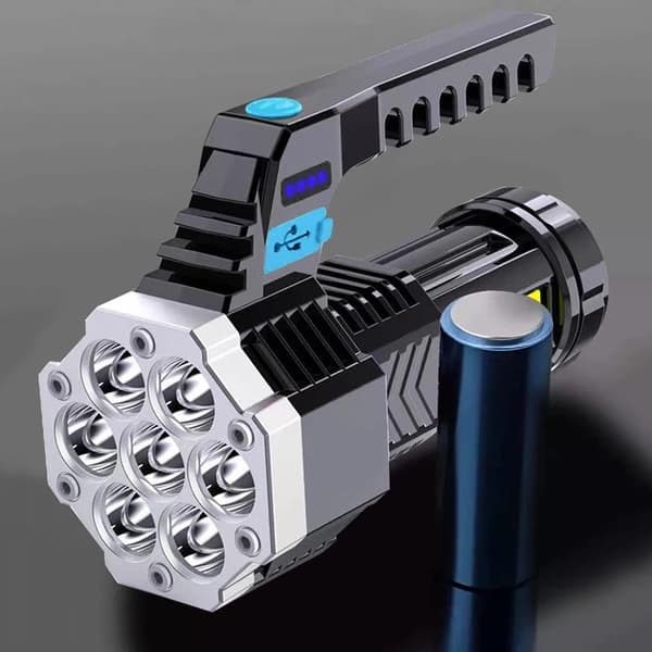 Hög effekt LED ficklampa COB sidoljus utomhusbelysning ABS fla