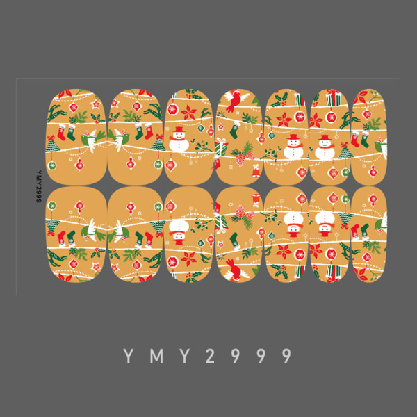 12 set julnaglar, jul kvadrat ovala konstgjorda naglar