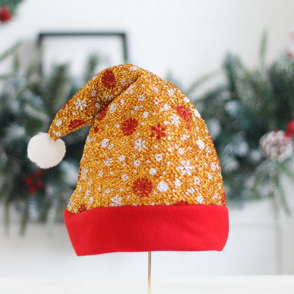 3 tomteluvor Färgade snöflingor borstad tyg flanell blå tomte h