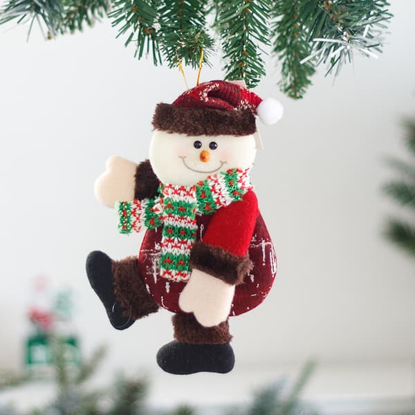 3 Julehængere Julekortben Figur Hængende Pynt