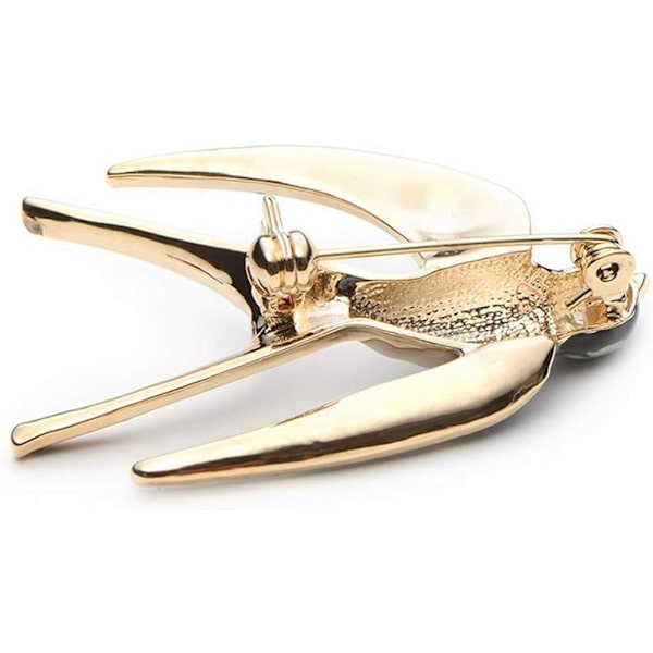 Premium Smuk Krystal Svale Dyr Brosche Fugl Lapel Nål Badge