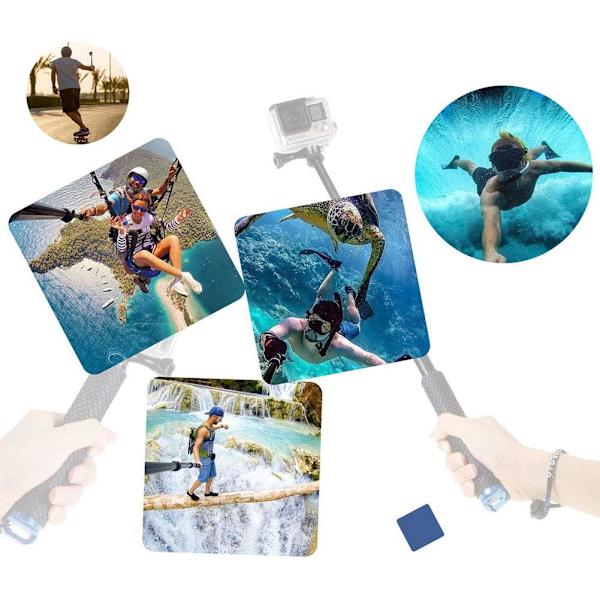 Selfie Stick Teleskopisk Stang Udvidbar Aluminiumhåndtag Monopod