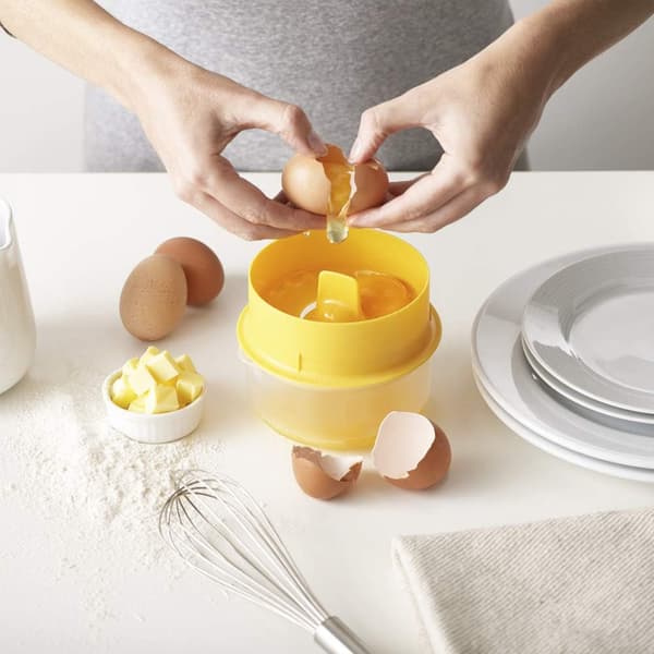 Vit Äggulaseseparator Bekväm Äggseparator med Kolv