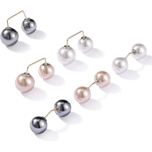 6 kpl Tekohelmi Brooch-neuloja, Anti-Exposure Kaulus Turvallinen