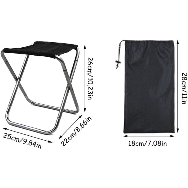 Fällbar utomhuspall, Fällbar pall i aluminiumlegering, Ultralig DXGHC