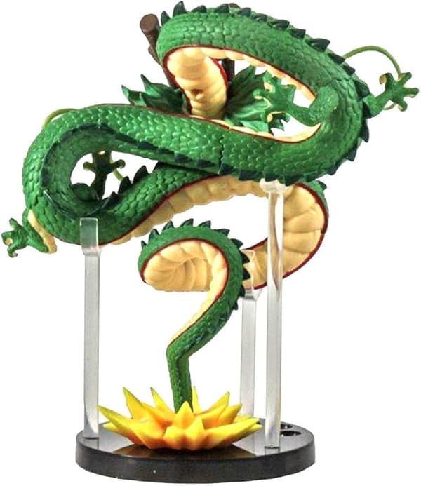 Harpiks Shenron Figur Shenlong Statue Sett + 4,3 cm Krystallkuler +