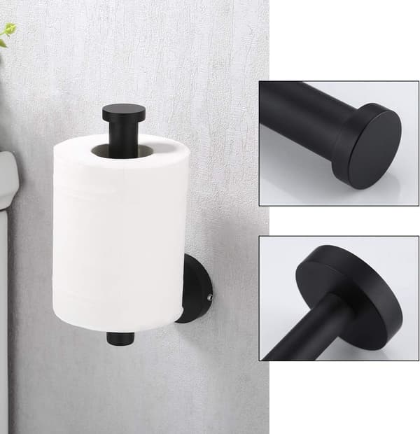 Kylpyhuoneen tarvikkeiden sarja, wc-paperiteline ja pyyhekoukku