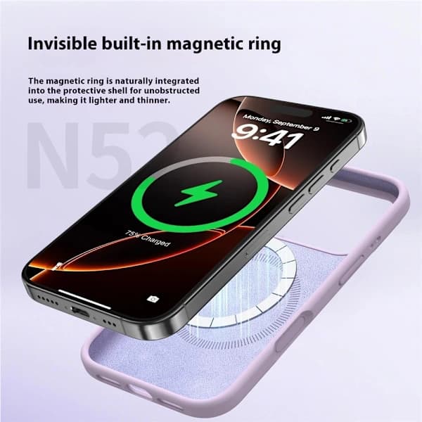 SKALO iPhone 17 Pro Max Tynt Silikondeksel - Hvit Hvit
