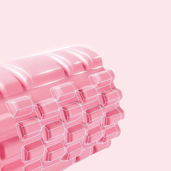 Massage Roller Foam Roller Pilates Kolonn Yoga Rosa Multifunktionell
