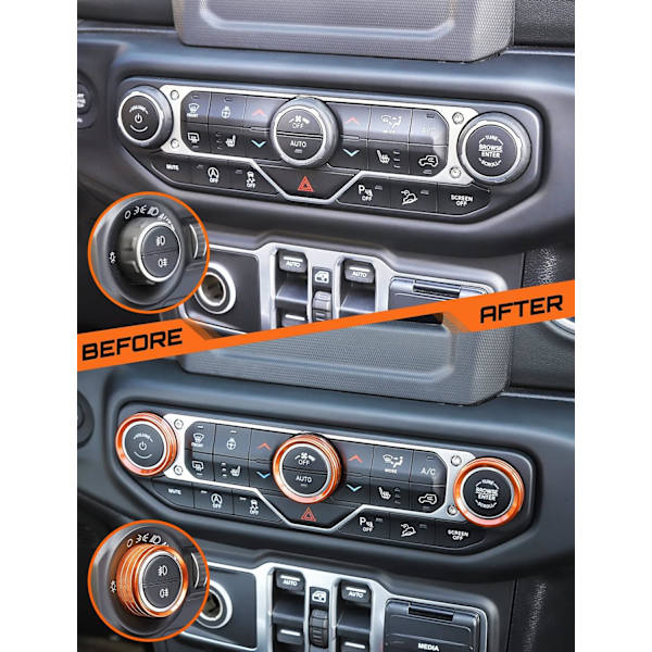 Airconditionering Kontrolpanel Knapper Trim Kit og Lysstyring Skift