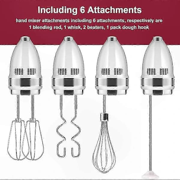 KitchenAid Håndmixer Tilbehør: Rustfrit Stål Piskeris, Ballonpiskeris, Rørepind & Dejkroge til KitchenAid Mixer