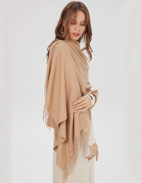 Sjal för Kvinnor och Män Pashmina Sjal Wrap Höst Vinter Bröllop Stole