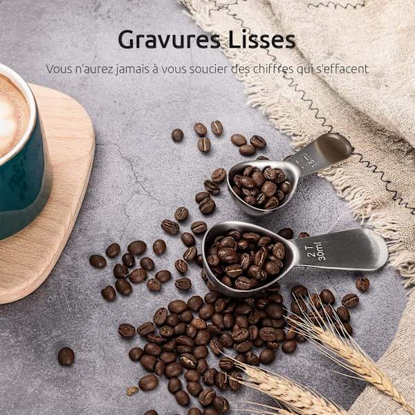 U-Taste 15ml & 30ml Holdbare 18/8 Rustfrit Stål Kaffeskeer