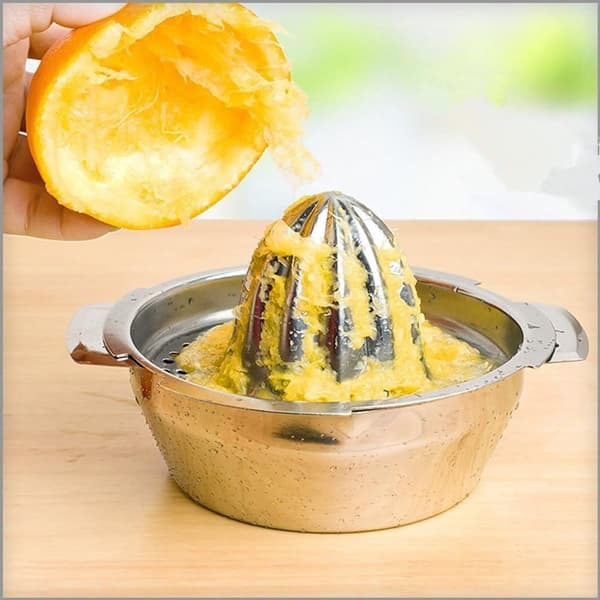 Manuell Sitruspresse, Vaskbar Rustfritt Stål Sitron Appelsin Lime