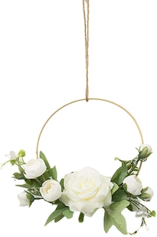 Bröllopsringkrans Väggblommor, Dekorativ Krans Artificia DXGHC