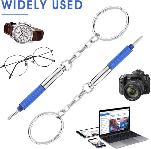 4-pack Glasögonmejsel, 3-i-1 Fickreparationsmejsel