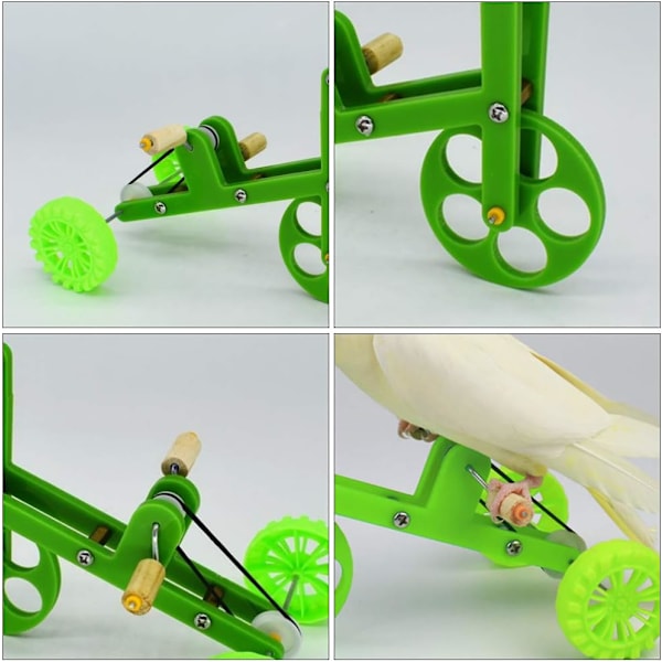 (Grön) Paretträning Leksak, Cykel, Fågel Leksak, Fågel Leksak, Parakit Kul