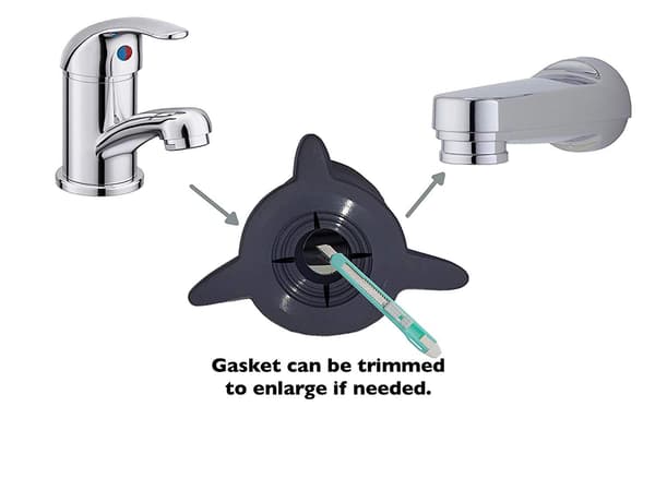 Barnevennlig kranforlenger for badekar: Sink Extens