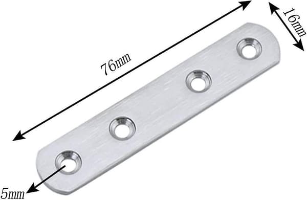 10-pack Tablettställ, Vinkelställ i Rostfritt Stål, Silver Flat A
