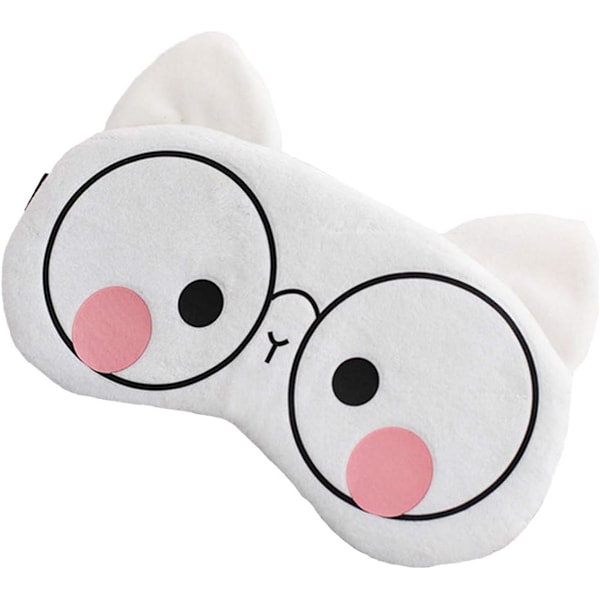 Sööt Cartoon Valge Siga Uni Mask Silma Mask Siid Pehme Plüüš  DXGHC