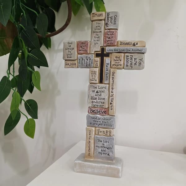 Krydsbøn Harpiks Skulptur Håndværk og Gave