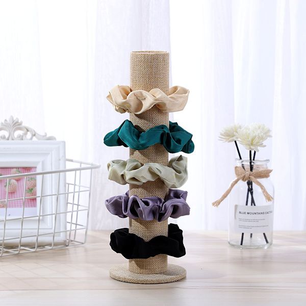 Vertikalt Smyckeställ, Armbandshållare, Scrunchie-Visning