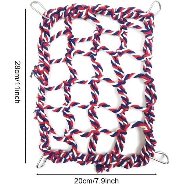 Klatretau for kjæledyr, klatrenett for rotter og fugler, aktivitetsleke for hamster