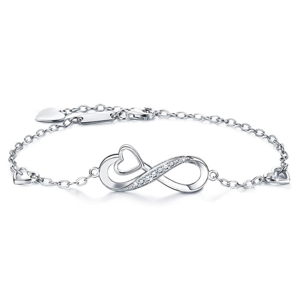 Bracelets heart-shaped diamond Alphabetic Braided  Bracelets