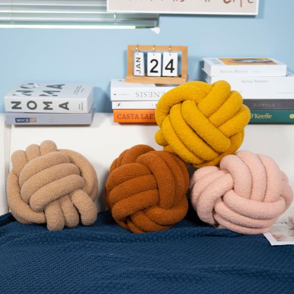35cm Blød Knude Bold Pude Dekoration Pude