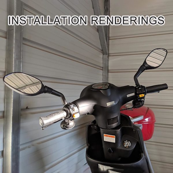 8mm Bakkespejl Udskiftning til GY6 50cc 125cc 150cc 250cc S