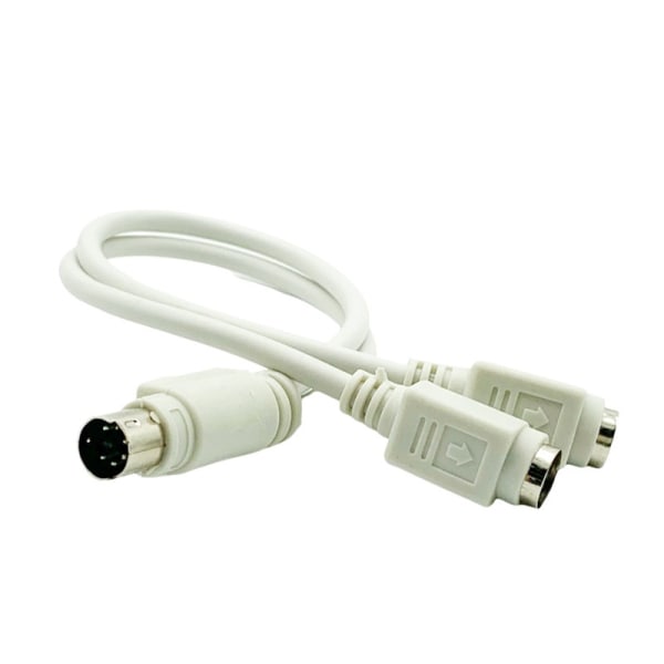 PS2 én til to tastatur og mus interface patch kabel rund p