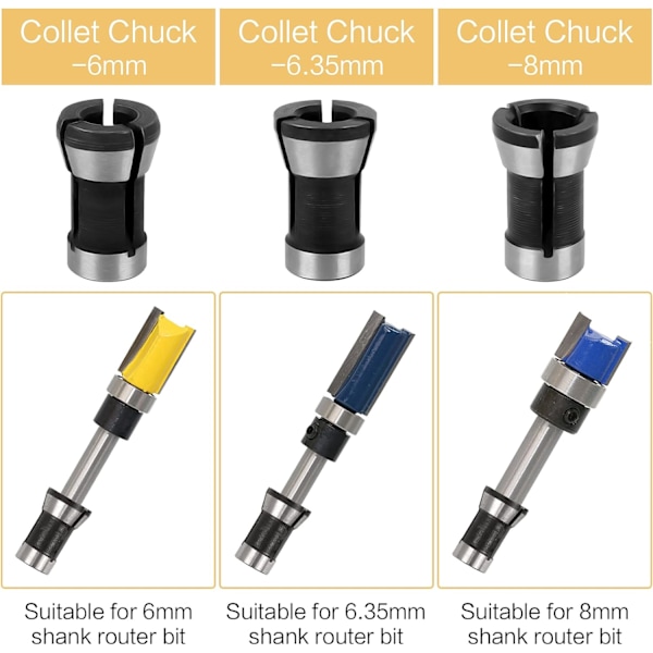 Collet Chuck-huvud, Chuck-adapter Borrtillbehör Collet Chuck M