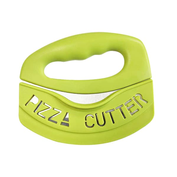 Pizzakutter med beskyttende deksel, Pizzakutter, Halvmåne Pizza