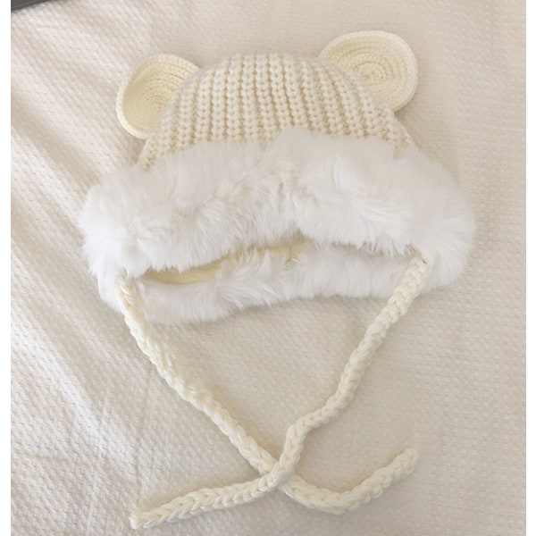 Sööt plush-neulostu Lei Feng -hattu lapsille, lämpimät korvasuojat