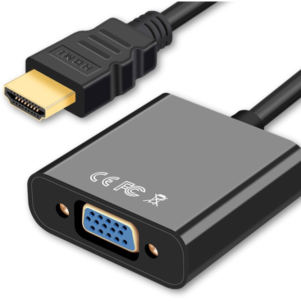 HDMI til VGA, Forgyldt HDMI til VGA Adapter (Han til Hun) til