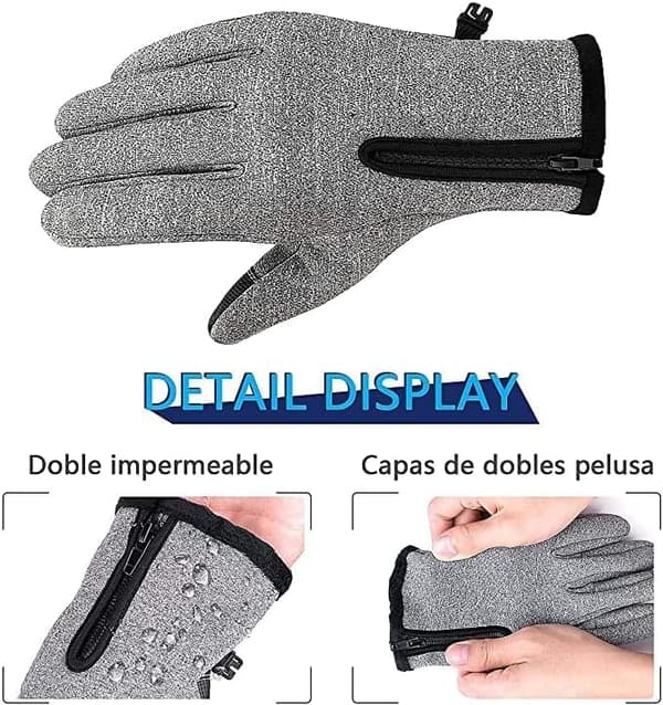 Vinterhandsker, Vinterhandsker Varme Taktile Anti-Slip Super Bløde Kni