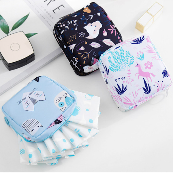 5 stk. Sanitært Bindpose Menstruationskop Pose Tamponer Saml Vask