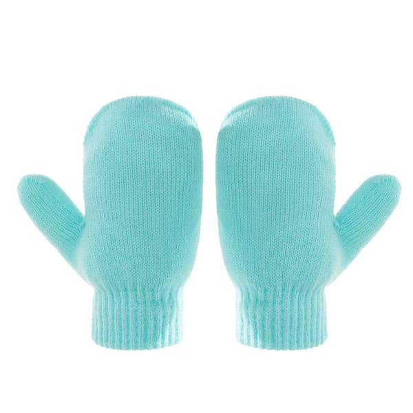 Barnens 2-delade Vantar Stickad Hatt Ull Enfärgad Twist Varm