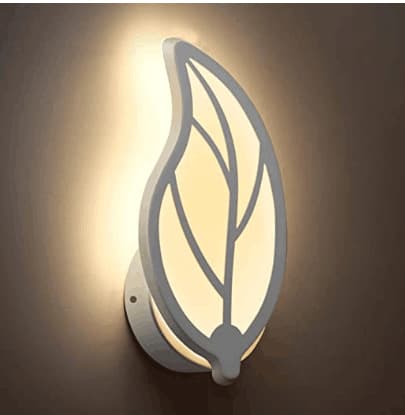 Væglampe i bladform, LED dekorative væglamper Dekor Sconce Mo