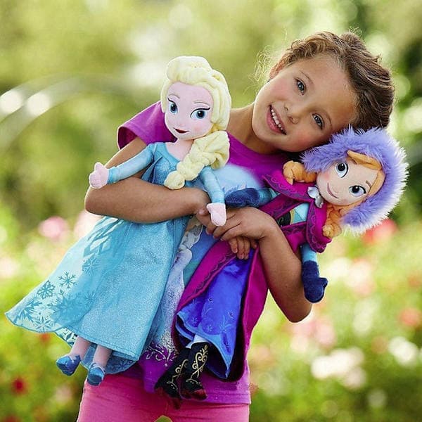 Frozen 2 Prinsesse Elsa og Anna plysjdukke Custom 40cm Elsa,ta
