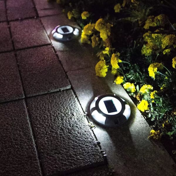 Solcelled Terrasselys - Hage Solcellelys med LED Lys Vann DXGHC