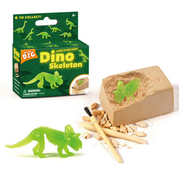 Mini dinosauriegrävande pusselvetenskapsbrädspelet leksak Jurassic g