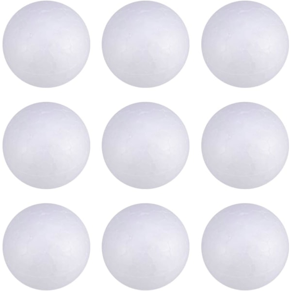 100 Styropor Kuler Hvite DIY Styropor Kuler for Kunst Håndverk