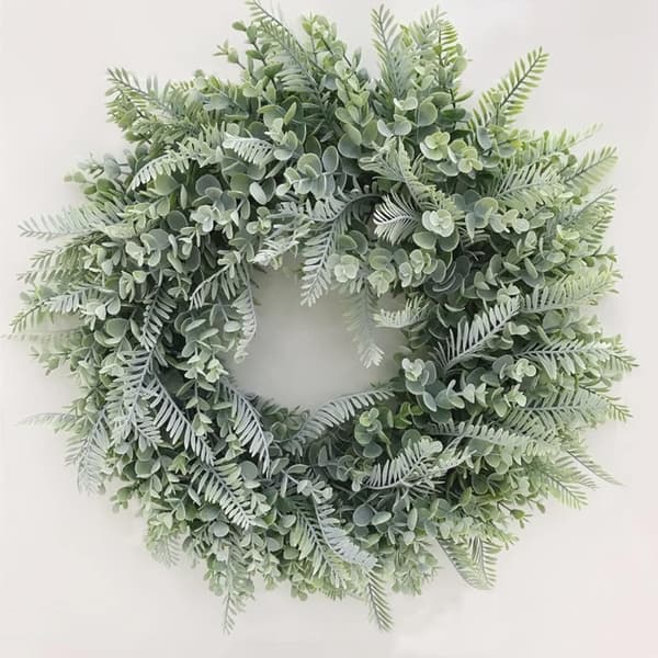 45CM Eukalyptus-ovikranssi Teko-eukalyptuskranssi Pers DXGHC