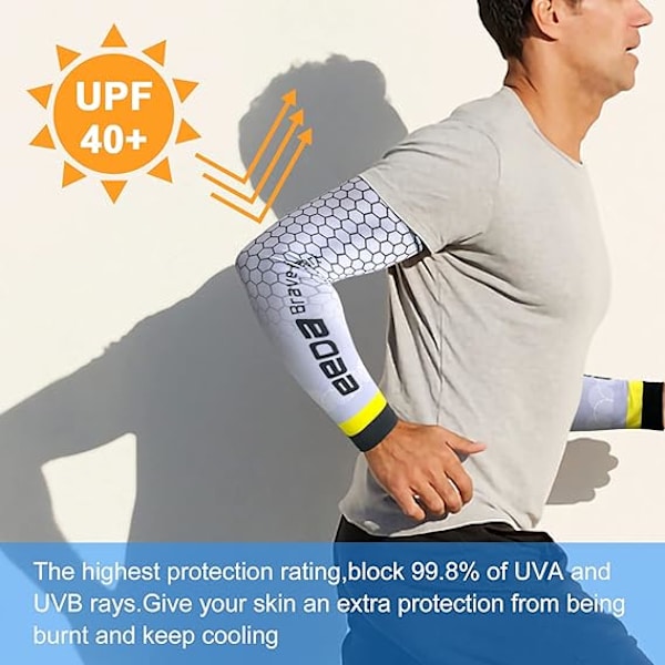 Anti-UV Armvarmere, Kølende Armsleeves, Anti-Slip Unisex Sleeve