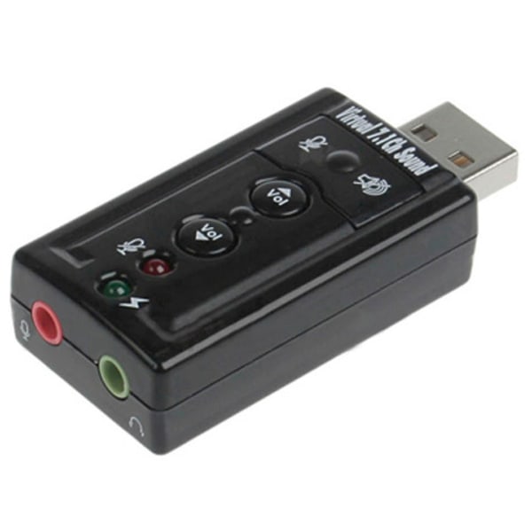 Kannettava pöytätietokone ulkoinen USB 7.1 -äänikorttitietokone