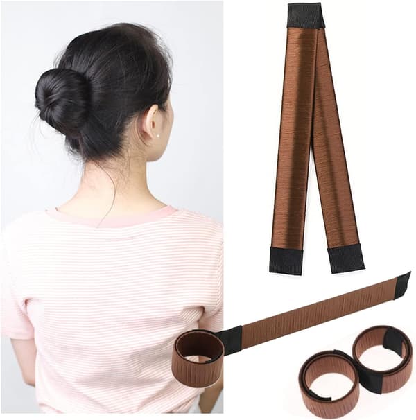 Magic Hair Bun, 2 stk. Hårtilbehør, Hår Donut Bun Maker, F