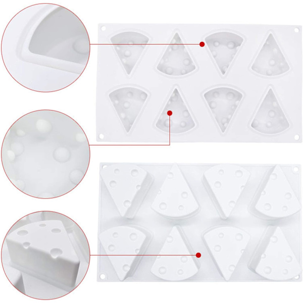 3D Silikonform i Form af Ost Silikonform til Che DXGHC