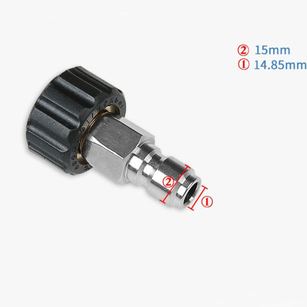 Trycktvättskoppling M22 till 3/8' inre gänga, 14 mm stift