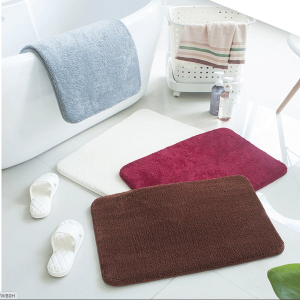 Mikrofiber Badmatte (18x28 Tommer, Brun) Myk og Absorberende